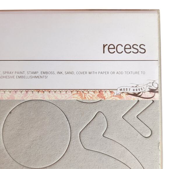 BasicGrey Undressed Recess Embellishments Self Adhesive Chipboard‎ Scrapbooking - Picture 3 of 5